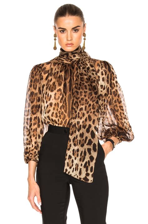 dolce gabbana top leopard|dolce and gabbana leopard print.